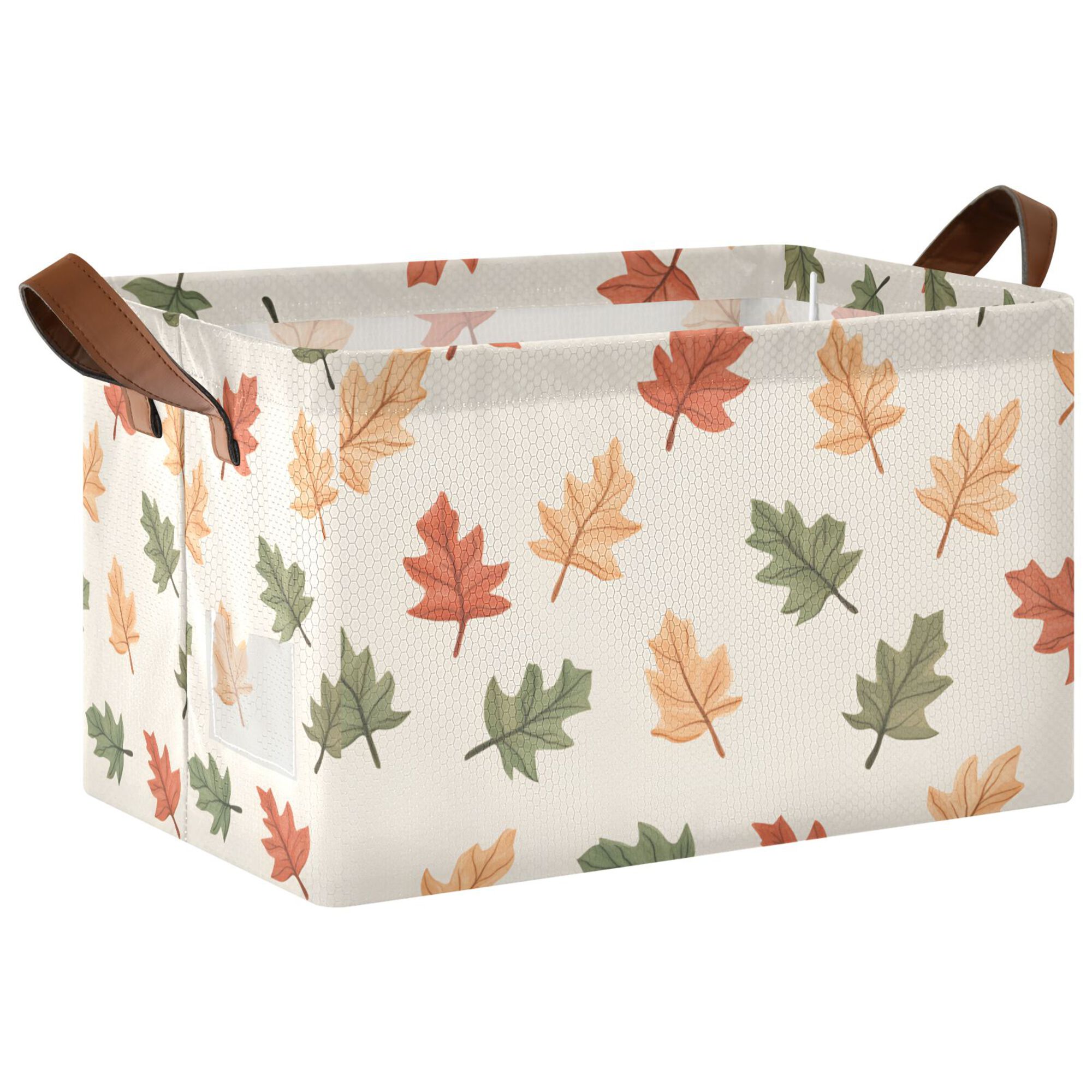 Fall Foldable Yayeee Foldable Storage Basket for Shelves with Handles Waterproof ...