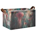 thumbnail image 1 of Yayeee Foldable Storage Basket for Shelves with Handles Waterproof Cloth Bins, Psychedelic Forest, 1 of 7