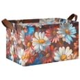 thumbnail image 1 of Yayeee Foldable Storage Basket for Shelves with Handles Waterproof Cloth Bins, Vibrant Floral, 1 of 7