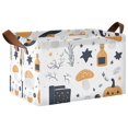thumbnail image 1 of Yayeee Foldable Storage Basket for Shelves with Handles Waterproof Cloth Bins, White Halloween Pattern, 1 of 7