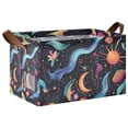 thumbnail image 1 of Yayeee Foldable Storage Basket for Shelves with Handles Waterproof Cloth Bins, Zodiac Stars, 1 of 7