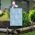 thumbnail image 1 of Yayeee Garden Flag 12"x18" Double Sided Outdoor Yard Lawn Holiday Decorations, Blue Snowflake, 1 of 6