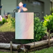 Yayeee Garden Flag 12" x 18" Double Sided Outdoor Yard Lawn Holiday Decorations, Wavy Striped