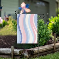 Yayeee Garden Flag 12" x 18" Double Sided Outdoor Yard Lawn Holiday Decorations, Abstract Pink