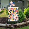 thumbnail image 1 of Yayeee Garden Flag 12" x 18" Double Sided Outdoor Yard Lawn Holiday Decorations, Abstract Triangles, 1 of 6