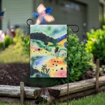 Yayeee Garden Flag 12" x 18" Double Sided Outdoor Yard Lawn Holiday Decorations, Art Field