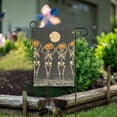 thumbnail image 1 of Yayeee Garden Flag 12" x 18" Double Sided Outdoor Yard Lawn Holiday Decorations, Beige Halloween Skeleton, 1 of 6