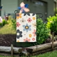 thumbnail image 1 of Yayeee Garden Flag 12" x 18" Double Sided Outdoor Yard Lawn Holiday Decorations, Beige Retro Flower, 1 of 6