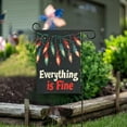 thumbnail image 1 of Yayeee Garden Flag 12" x 18" Double Sided Outdoor Yard Lawn Holiday Decorations, Black Christmas Light, 1 of 6