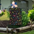 thumbnail image 1 of Yayeee Garden Flag 12" x 18" Double Sided Outdoor Yard Lawn Holiday Decorations, Black Neon Lightning, 1 of 6