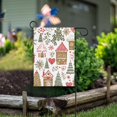 thumbnail image 1 of Yayeee Garden Flag 12" x 18" Double Sided Outdoor Yard Lawn Holiday Decorations, Brown Nordic Christmas House, 1 of 6