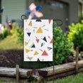 thumbnail image 1 of Yayeee Garden Flag 12" x 18" Double Sided Outdoor Yard Lawn Holiday Decorations, Colorful Triangles, 1 of 6