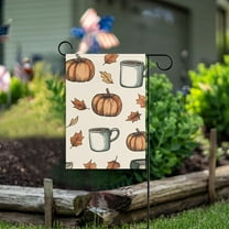 Yayeee Garden Flag 12" x 18" Double Sided Outdoor Yard Lawn Holiday Decorations, Fall Leaves