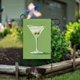 thumbnail image 1 of Yayeee Garden Flag 12" x 18" Double Sided Outdoor Yard Lawn Holiday Decorations, Green Martini Glass, 1 of 6