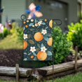 thumbnail image 1 of Yayeee Garden Flag 12" x 18" Double Sided Outdoor Yard Lawn Holiday Decorations, Green Oranges, 1 of 6
