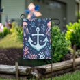 thumbnail image 1 of Yayeee Garden Flag 12" x 18" Double Sided Outdoor Yard Lawn Holiday Decorations, Light Blue Anchor, 1 of 6