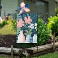 thumbnail image 1 of Yayeee Garden Flag 12" x 18" Double Sided Outdoor Yard Lawn Holiday Decorations, Pink Flowers, 1 of 6