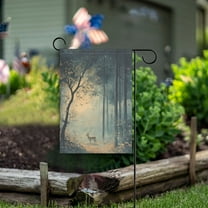 Yayeee Garden Flag 12" x 18" Double Sided Outdoor Yard Lawn Holiday Decorations, Retro Forest