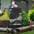 thumbnail image 1 of Yayeee Garden Flag 12" x 18" Double Sided Outdoor Yard Lawn Holiday Decorations, Sitting on The Moon, 1 of 6