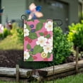 thumbnail image 1 of Yayeee Garden Flag 12" x 18" Double Sided Outdoor Yard Lawn Holiday Decorations, White Flowers, 1 of 6