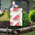 thumbnail image 1 of Yayeee Garden Flag 12" x 18" Double Sided Outdoor Yard Lawn Holiday Decorations, White Watermelon, 1 of 6