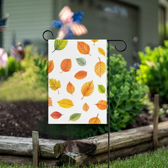Yayeee Garden Flag 12" x 18" Double Sided Outdoor Yard Lawn Holiday Decorations, Yellow Leaves