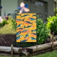 thumbnail image 1 of Yayeee Garden Flag 12" x 18" Double Sided Outdoor Yard Lawn Holiday Decorations, Yellow Sardines Pattern, 1 of 6