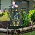 thumbnail image 1 of Yayeee Garden Flag 28"x40" Double Sided Outdoor Yard Lawn Holiday Decorations, Green Celestial Serpent, 1 of 6
