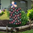 thumbnail image 1 of Yayeee Garden Flag 28"x40" Double Sided Outdoor Yard Lawn Holiday Decorations, Red Block Pattern, 1 of 6