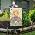thumbnail image 1 of Yayeee Garden Flag 28" x 40" Double Sided Outdoor Yard Lawn Holiday Decorations, Beige Rainbow, 1 of 6