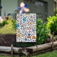 thumbnail image 1 of Yayeee Garden Flag 28" x 40" Double Sided Outdoor Yard Lawn Holiday Decorations, Doodle Pattern, 1 of 6