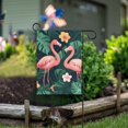thumbnail image 1 of Yayeee Garden Flag 28" x 40" Double Sided Outdoor Yard Lawn Holiday Decorations, Flamingo Leaves Pattern, 1 of 6
