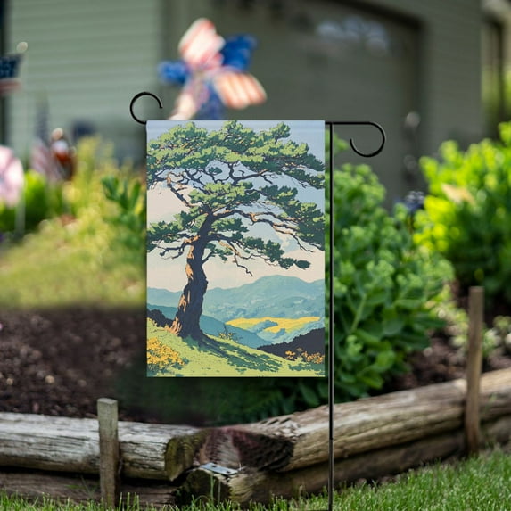 Yayeee Garden Flag 28" x 40" Double Sided Outdoor Yard Lawn Holiday Decorations, Mounatin at Dawn