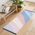 thumbnail image 1 of Yayeee Runner Rug for Bedroom 2'x6' Machine Washable Hallway Non Slip Mat, Abstract Blue, 1 of 8