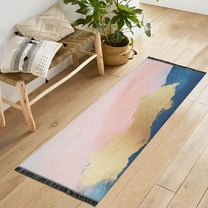 Yayeee Runner Rug for Bedroom 2'x6' Machine Washable Hallway Non Slip Mat, Abstract Painting