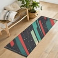 thumbnail image 1 of Yayeee Runner Rug for Bedroom 2'x6' Machine Washable Hallway Non Slip Mat, Abstract Stripes, 1 of 8