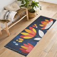 thumbnail image 1 of Yayeee Runner Rug for Bedroom 2'x6' Machine Washable Hallway Non Slip Mat, Art Flowers, 1 of 8