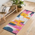 thumbnail image 1 of Yayeee Runner Rug for Bedroom 2'x6' Machine Washable Hallway Non Slip Mat, Art Geometric, 1 of 8