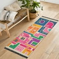 thumbnail image 1 of Yayeee Hallway Runner Rug 2'x6' Non Slip Machine Washable with Rubber Backing, Art Map, 1 of 8