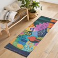 thumbnail image 1 of Yayeee Hallway Runner Rug 2'x6' Non Slip Machine Washable with Rubber Backing, Art Plants, 1 of 8