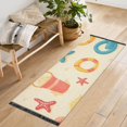 thumbnail image 1 of Yayeee Runner Rug for Bedroom 2'x6' Machine Washable Hallway Non Slip Mat, Beach Pattern, 1 of 8