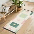 thumbnail image 1 of Yayeee Runner Rug for Bedroom 2'x6' Machine Washable Hallway Non Slip Mat, Beige Abstract, 1 of 8
