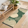 thumbnail image 1 of Yayeee Runner Rug for Bedroom 2'x6' Machine Washable Hallway Non Slip Mat, Beige Abstract, 1 of 8