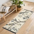 thumbnail image 1 of Yayeee Runner Rug for Bedroom 2'x6' Machine Washable Hallway Non Slip Mat, Beige Birds, 1 of 8