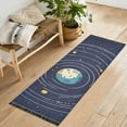 thumbnail image 1 of Yayeee Runner Rug for Bedroom 2'x6' Machine Washable Hallway Non Slip Mat, Beige Cat Planet, 1 of 8