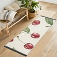 thumbnail image 1 of Yayeee Runner Rug for Bedroom 2'x6' Machine Washable Hallway Non Slip Mat, Beige Cherry, 1 of 8
