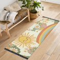 thumbnail image 1 of Yayeee Runner Rug for Bedroom 2'x6' Machine Washable Hallway Non Slip Mat, Beige Clouds, 1 of 8