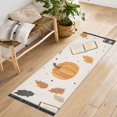 thumbnail image 1 of Yayeee Runner Rug for Bedroom 2'x6' Machine Washable Hallway Non Slip Mat, Beige Fall Pumpkin, 1 of 8