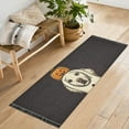 thumbnail image 1 of Yayeee Hallway Runner Rug 2'x6' Non Slip Machine Washable with Rubber Backing, Beige Halloween Dog, 1 of 8