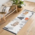 thumbnail image 1 of Yayeee Runner Rug for Bedroom 2'x6' Machine Washable Hallway Non Slip Mat, Beige Snow Houses, 1 of 8
